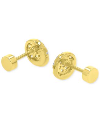 Cubic Zirconia Stud Earrings (3/4 ct. t.w.) in 14k Gold-Plated Sterling Silver 