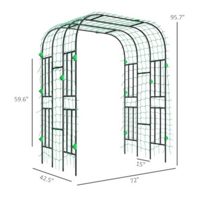 8 FT Tall Tomato Cage, Metal Garden Trellis for Climbing Plants
