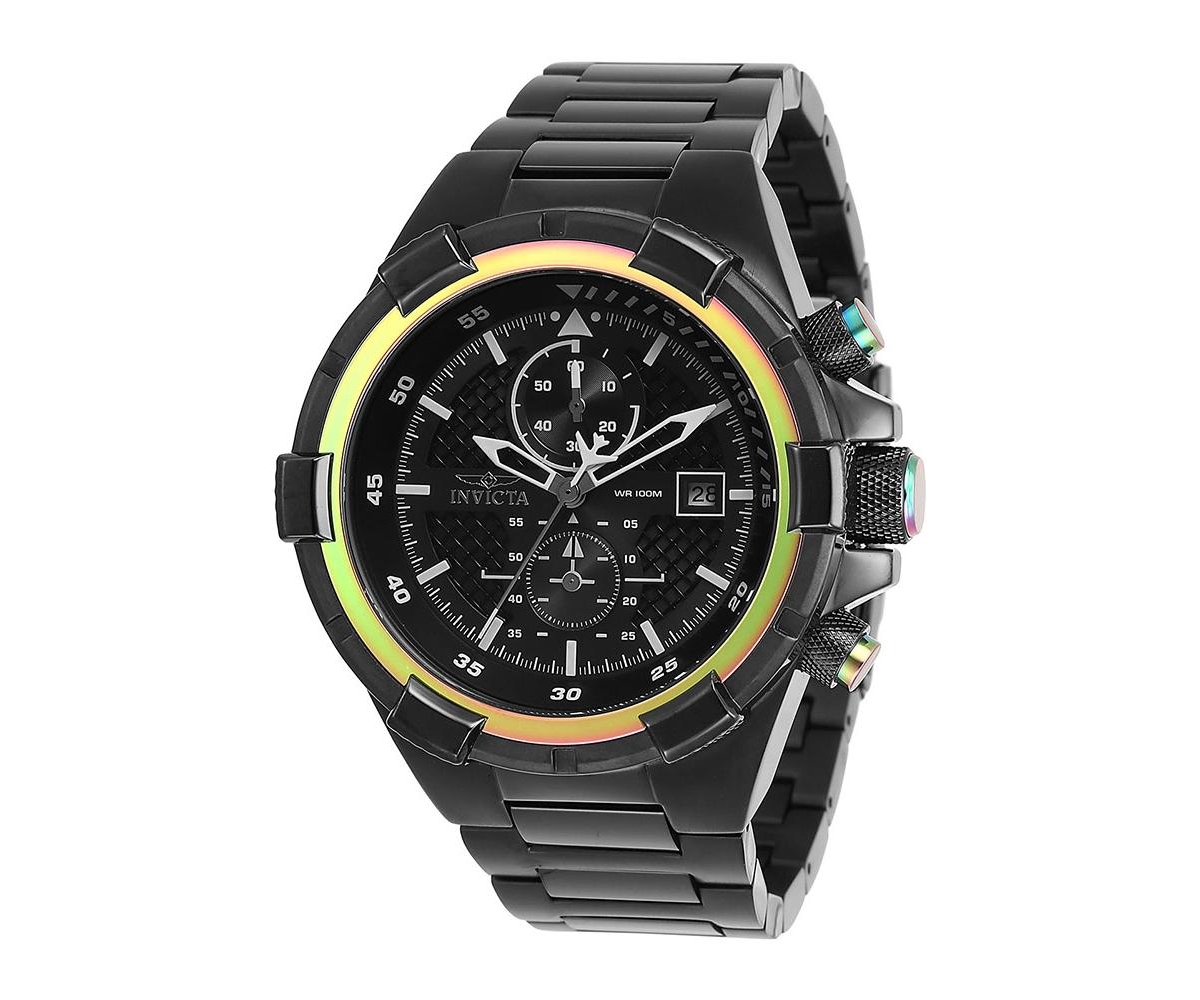 Invicta Men's Aviator Quartz Chronograph Black Dial Watch