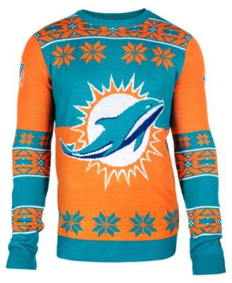 Miami Dolphins Dab Santa Ugly Christmas Sweater - Banantees