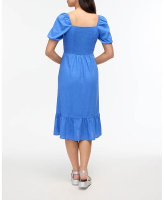 Women s Sweetheart Neckline Flounce Dress