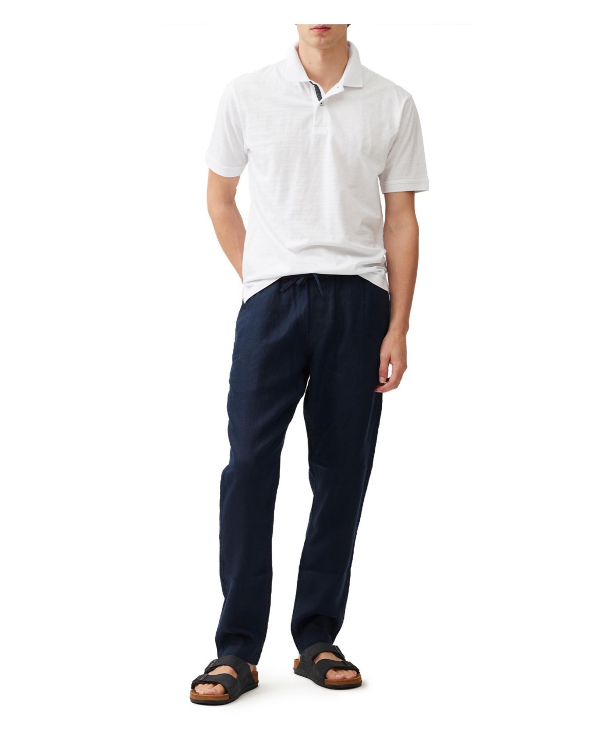 Rodd & Gunn Regular Fit Linen Resort Pants In Blue