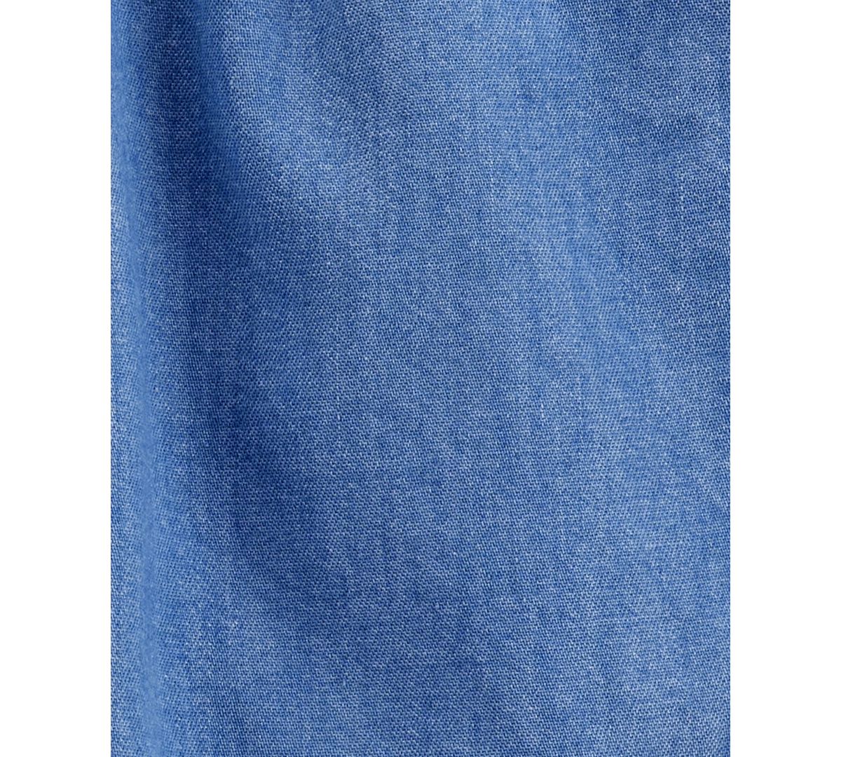 Carter's Toddler Girls Cotton Chambray Pull-on Shorts In Med Blue