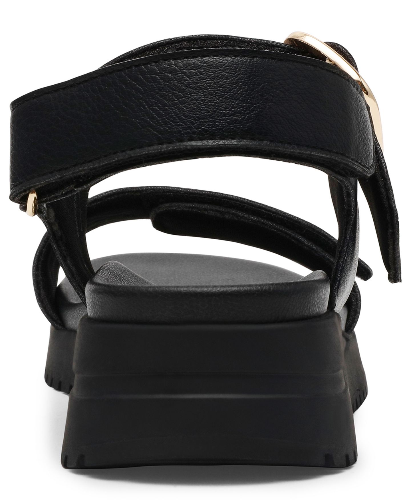 Женские сандалии Anne Klein Evanti Buckle Double Strap Sporty, цвет: Чёрный — фото 3