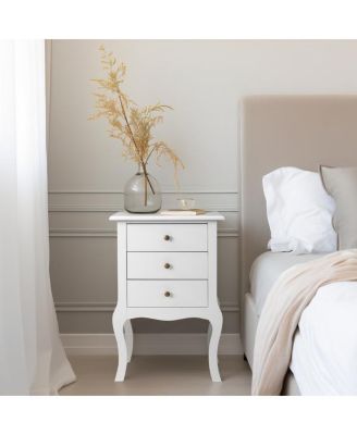 Elegant Bedside Table for Bedroom Storage and Nightstand Organization