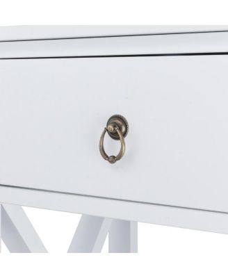 Modern Nightstand End Table with Storage for Bedroom or Living Room Organization