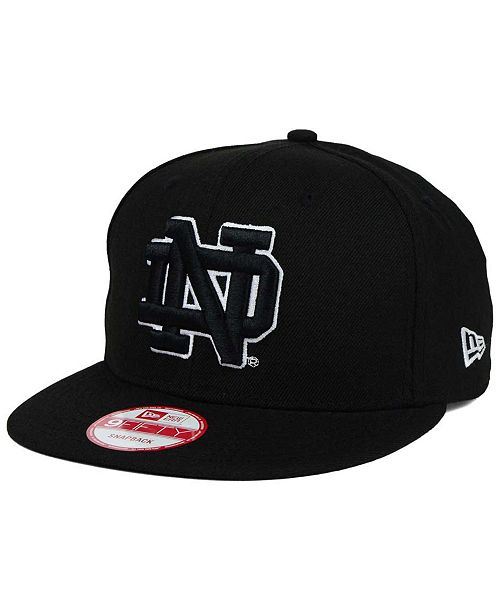 New Era Notre Dame Fighting Irish Black White 9fifty Snapback Cap Reviews Sports Fan Shop By Lids Men Macy S