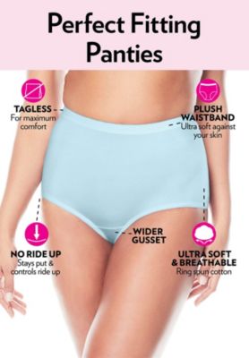 Women's 5-Pack Tag-Free Full Coverage Cotton Brief