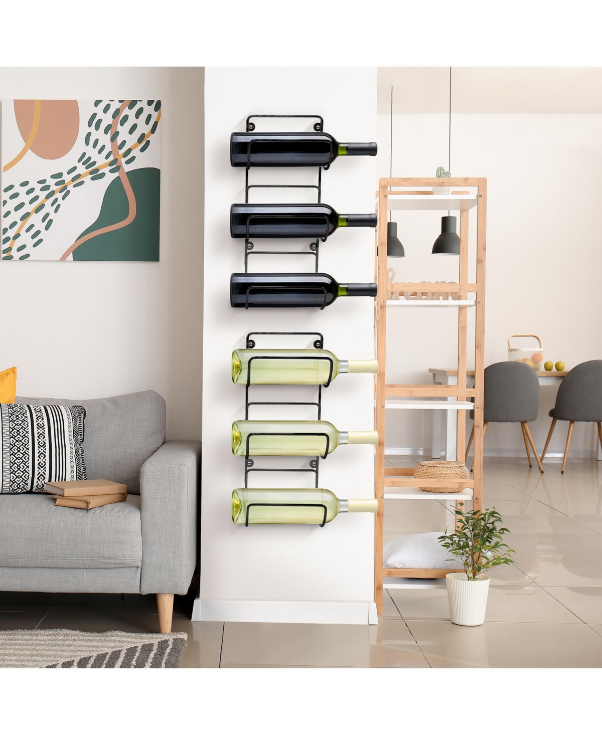 Sorbus Set of 4 Wall-Mount Towel Rack - Great for Organizing Rolled Bath Towels, Washcloths, Linens (Holds 12