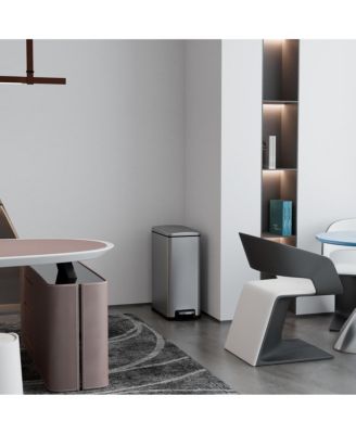 11.9 Gallon/ 45 Liter + Two 1.6 Gallon/6 Liter Rectangular Step-on Trash Can Set For Bathroom and Kitchen