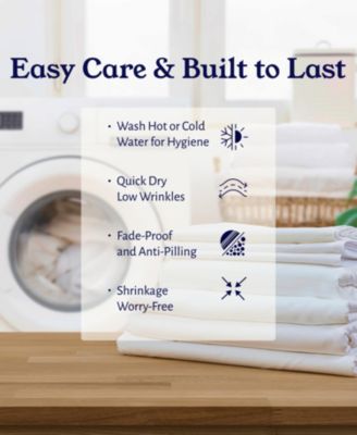 Striped 500-Thread Count Cotton Sateen Fitted Sheet, King