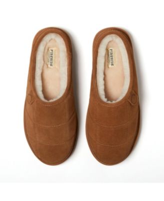 Men's Fireside by Grafton Quilted Genuine Shearling Clog Slipper