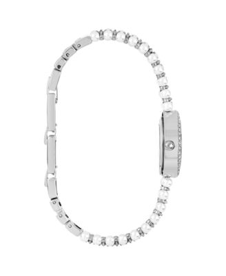 Women's Fine Silver Plated Analog Watch