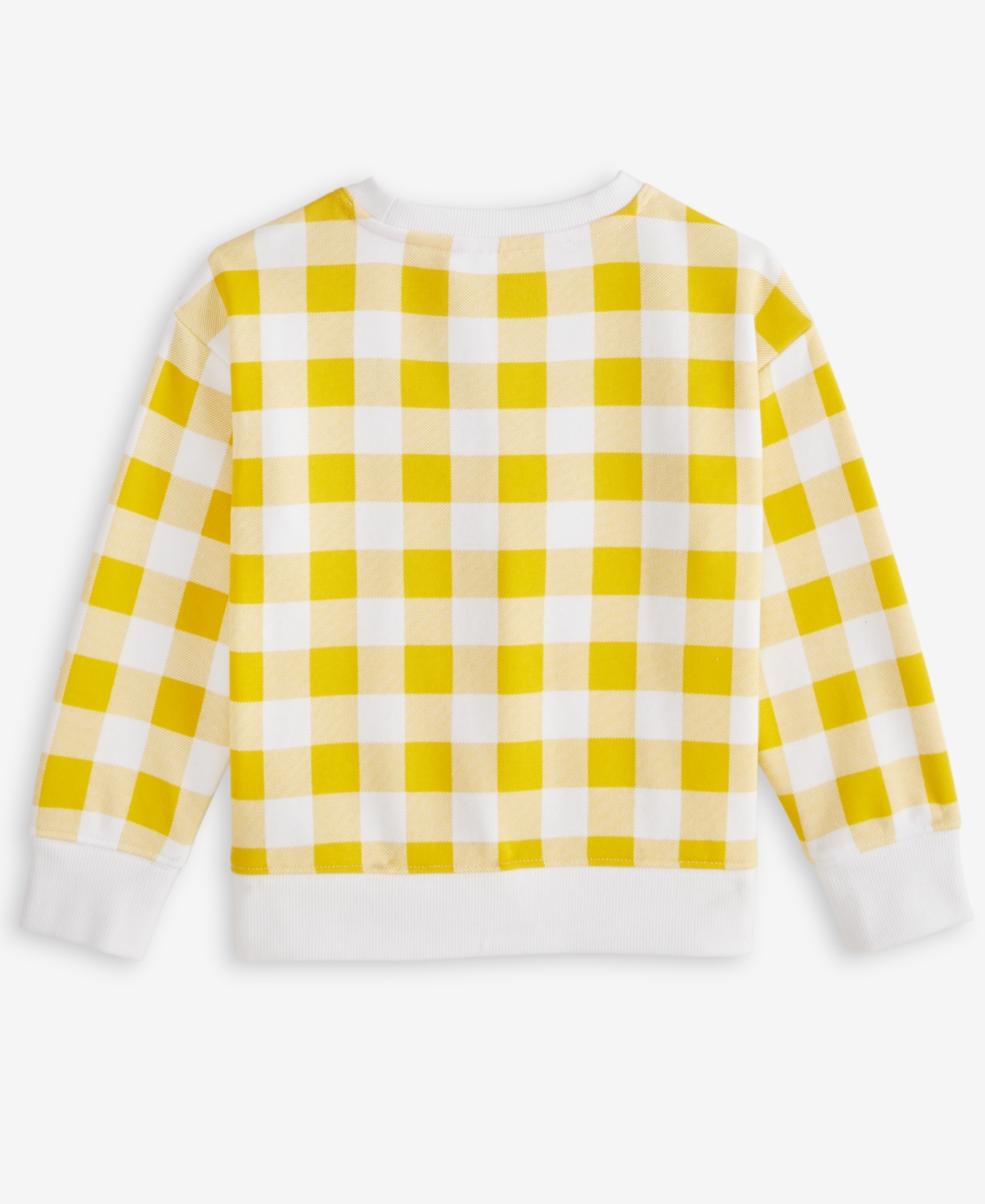 Epic Threads Toddler Girls Gingham Sweatshirt, Exclusively At Macy's In Maize Yell