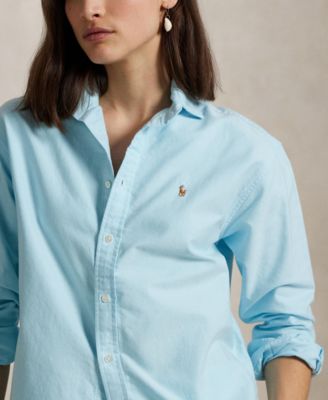 Women's Relaxed-Fit Cotton Oxford Shirt 