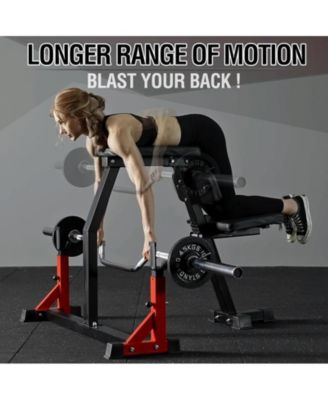 Seal Row Bench, Back Machine Back Extension Bench, with Stationary Bench Combo, Upper Body Workout Equipment for Reverse Hyper and Lateral Raise,1500LBS Weight Capacity