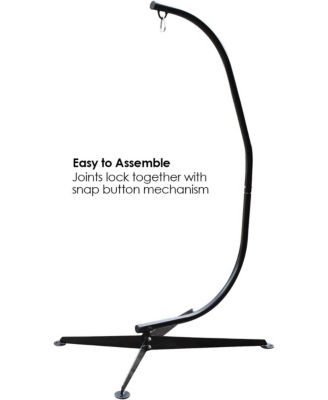 Swivel Hammock Stand Chair Frame - Adjustable and Portable for Tree, Lounger, Air Porch, Patio and more (Holds 330lbs)