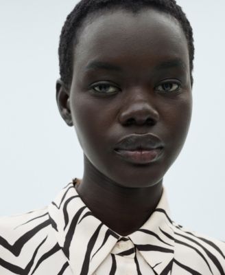 Women's Satin Print Shirt