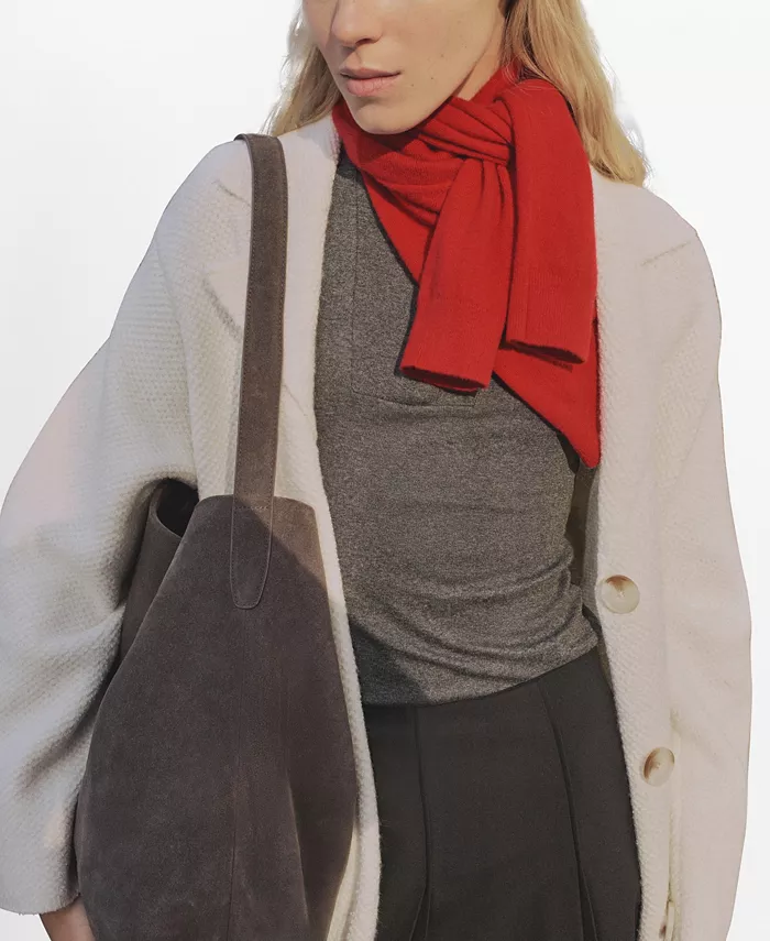 Women's Knitted Long Coat - thumbnail 2
