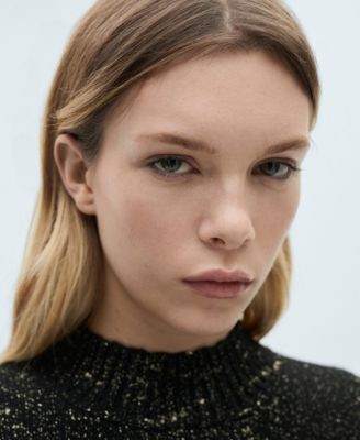 Women's Perkins Neck Lurex Sweater