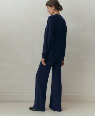 Women's Knitted Wide Leg Pants