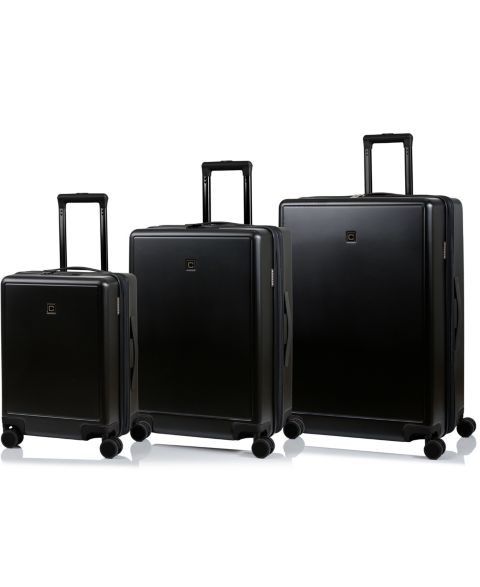 Чемоданы CHAMPS 3-Piece Vintage Muse Collection Hardside Luggage Set, цвет: Чёрный