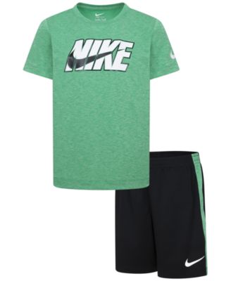 Boys' 4-7 Dri-FIT Dropset T-Shirt and Shorts, 2-Piece Set