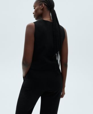 Women's Buttons Detail Suit Vest