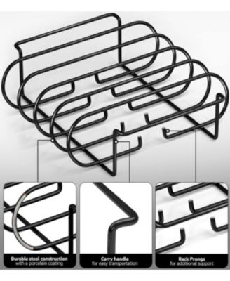 Non-Stick Rib Rack - Holds 4 Rib Racks for Grilling & Barbecuing