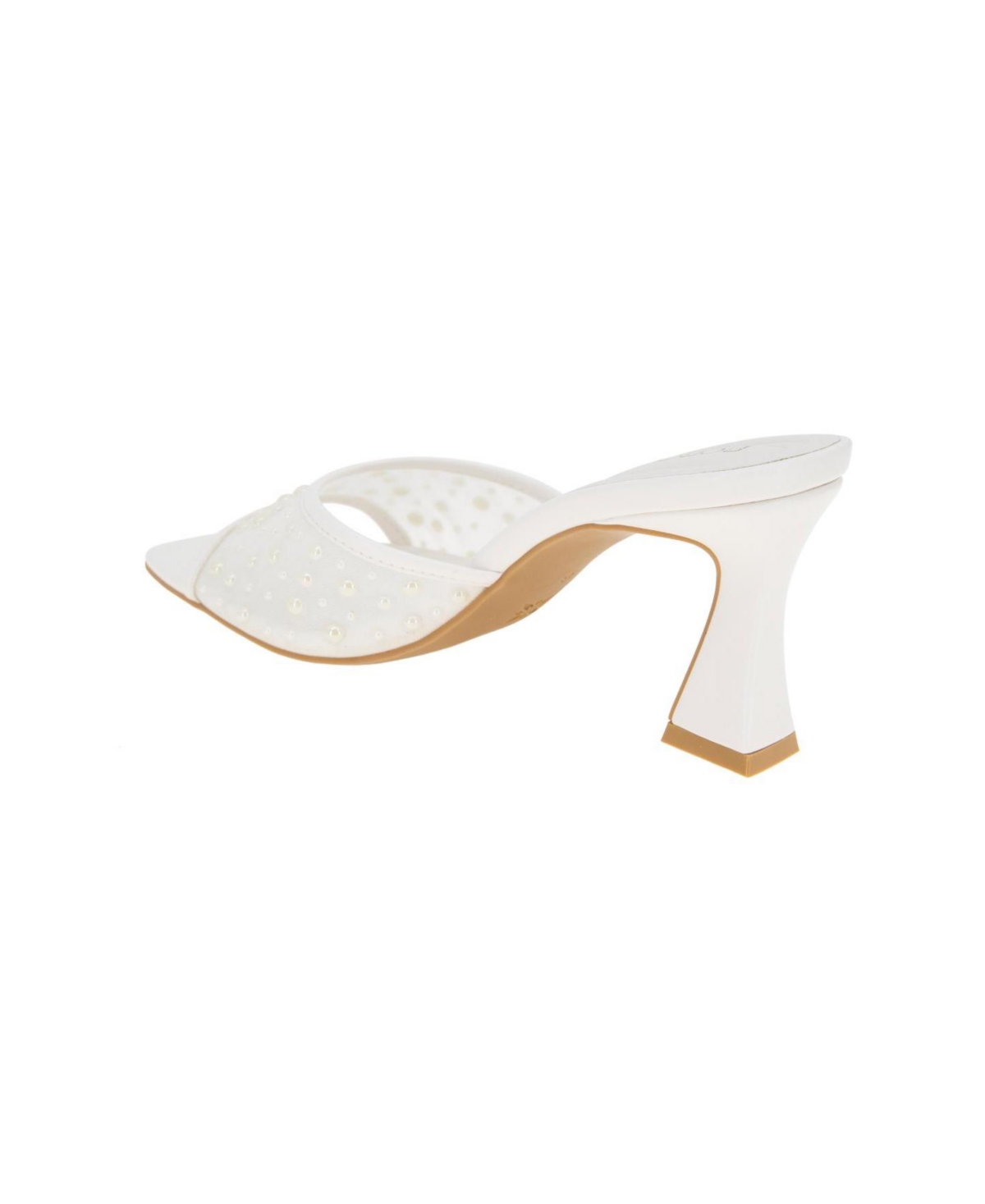Bcbgeneration Ryia Studded Slide Sandal In Porcelain