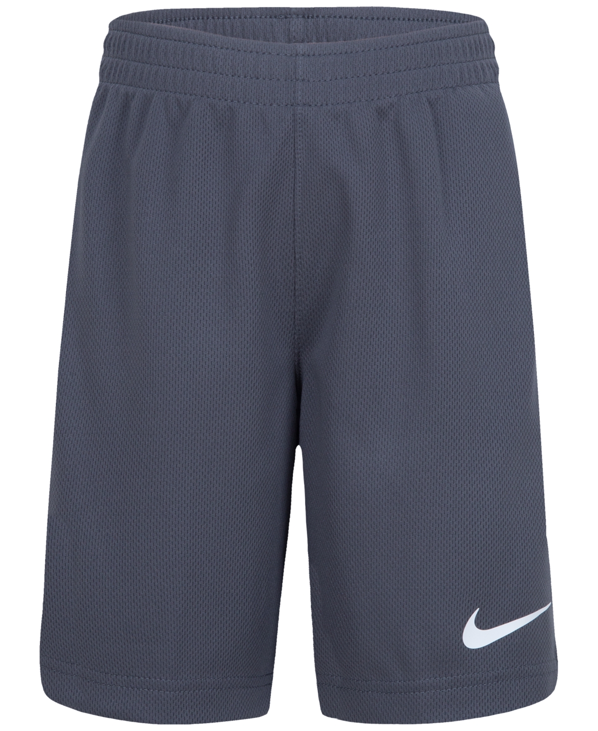 Nike Little Boys Dri-fit Swoosh T-shirt & Shorts, 2 Piece Set In Dark Gray