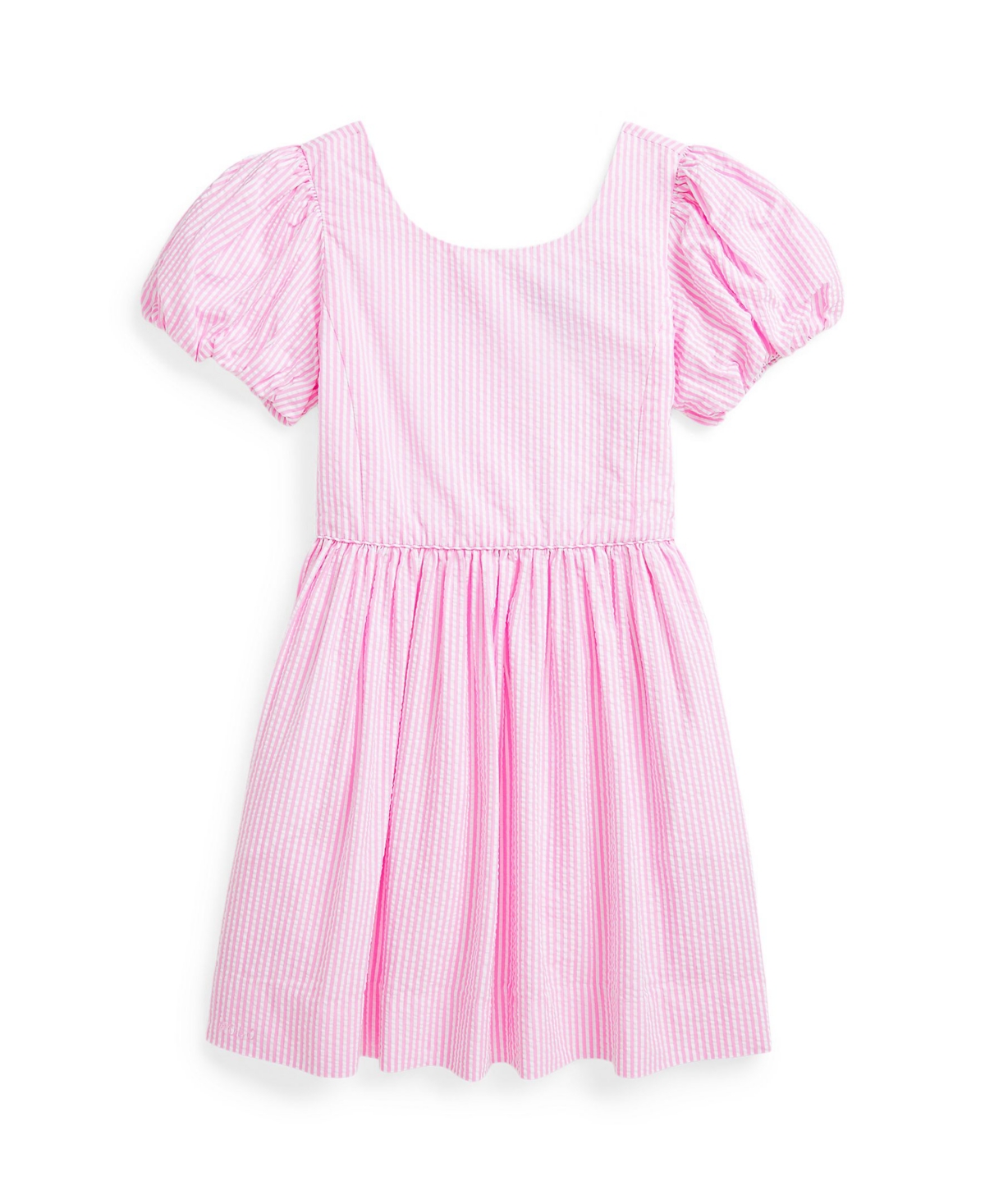Polo Ralph Lauren Toddler And Little Girls Smocked Cotton Jersey Dress In Laguna Pink,white