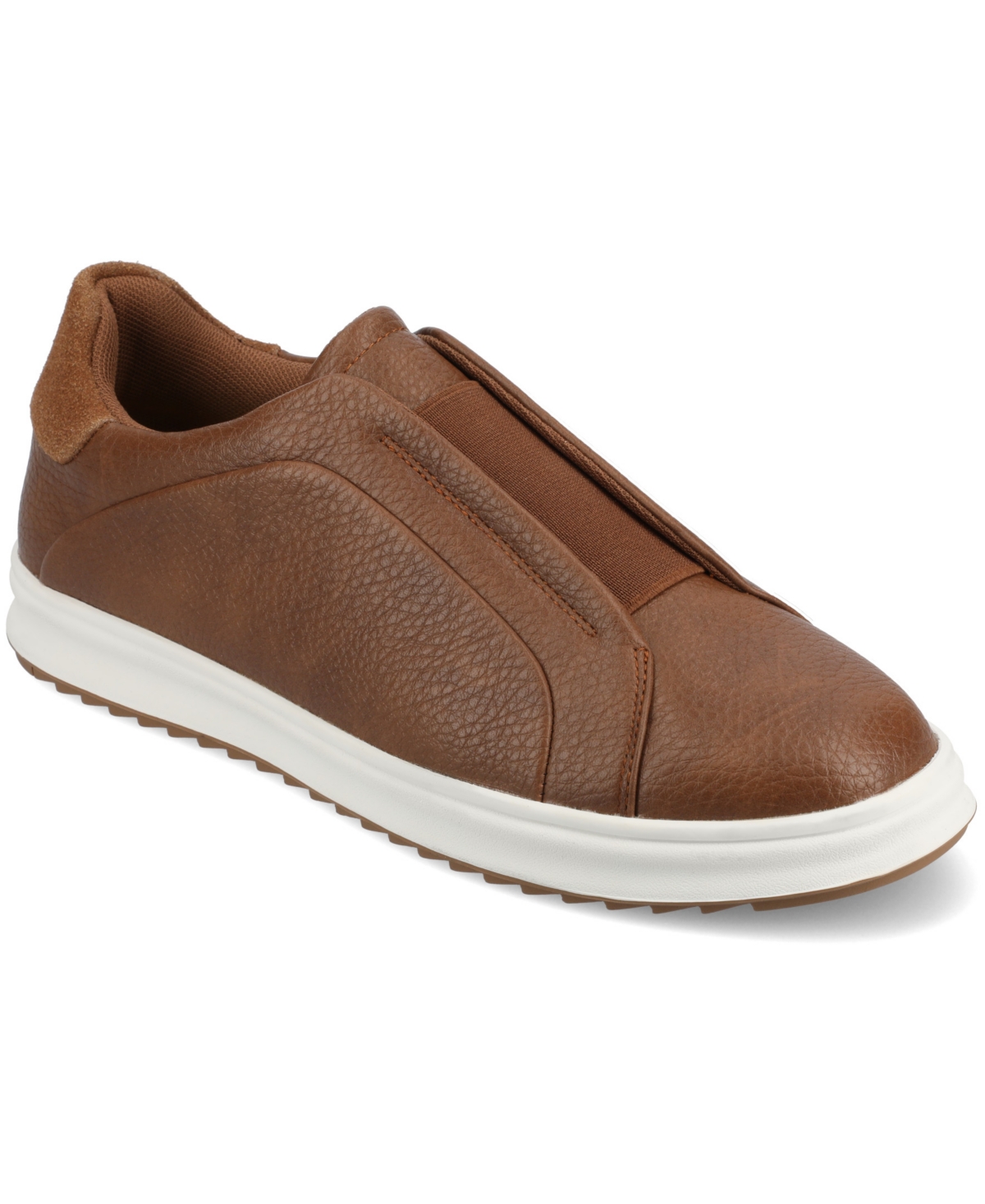 Vance Co. Men's Matteo Tru Comfort Foam Slip-on Sneakers In Brown