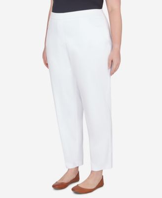 Plus Size Classic Allure Fit with Elastic Comfort Waistband Pants