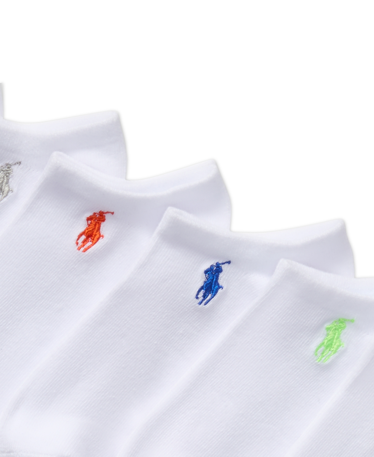 Polo Ralph Lauren Little & Big Girls Classic Solid Low-cut Socks, 6-pack In White