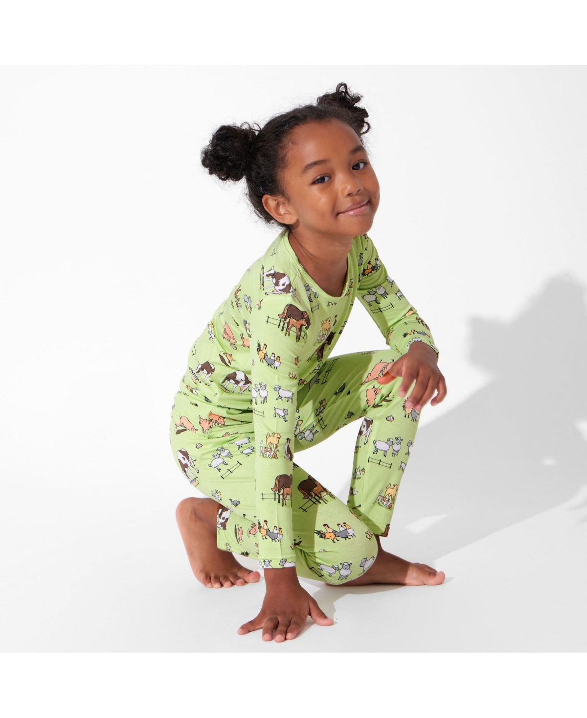 Bellabu Bear Unisex Kids Fall Vibes Set Of 2 Piece Pajamas In Fall Vibes