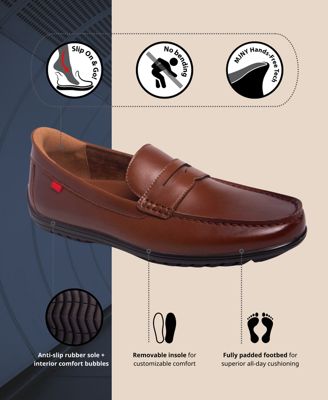 Men's John Street Hands-Free Slip On Technology Penny Loafers