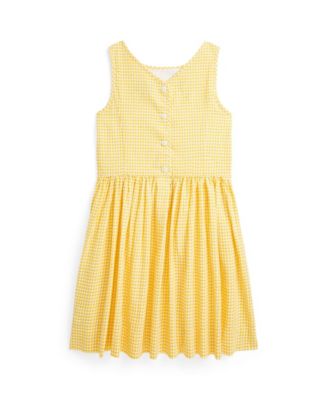 Big Girls Gingham Cotton Seersucker Dress