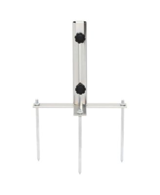 Parasol Base Silver Steel with powder coating Compact