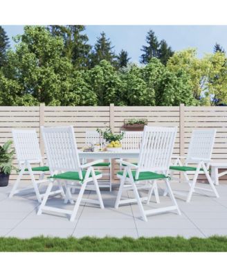 Garden Chair Cushions 6 pcs Green 15.7"x15.7"x1.2" Oxford Fabric