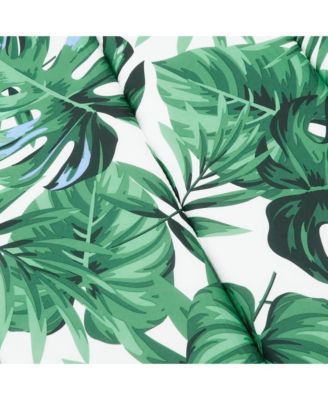 Sun Lounger Cushion Leaf Pattern Oxford Fabric