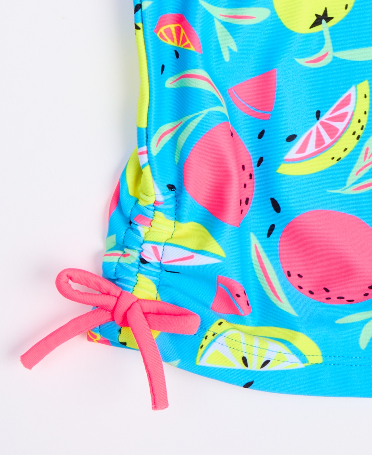 Epic Threads Big Girls Citrus Two-piece Cutout Tankini Two Piece Set, Exclusively At Macy's In Vivid Sky