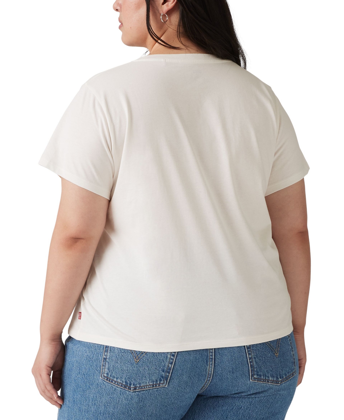 LEVI'S PLUS SIZE PERFECT COTTON LOGO SHORT-SLEEVE T-SHIRT 