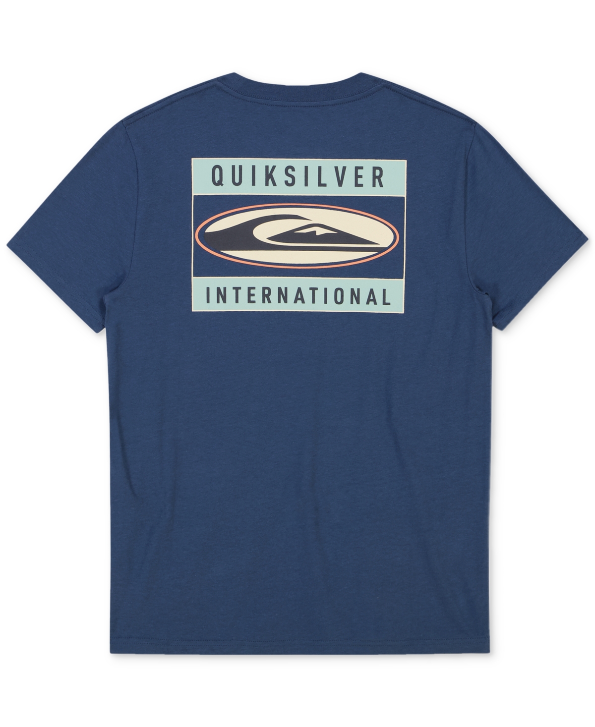 Shop Quiksilver Big Boys New Dawn Graphic Cotton T-shirt In Navy