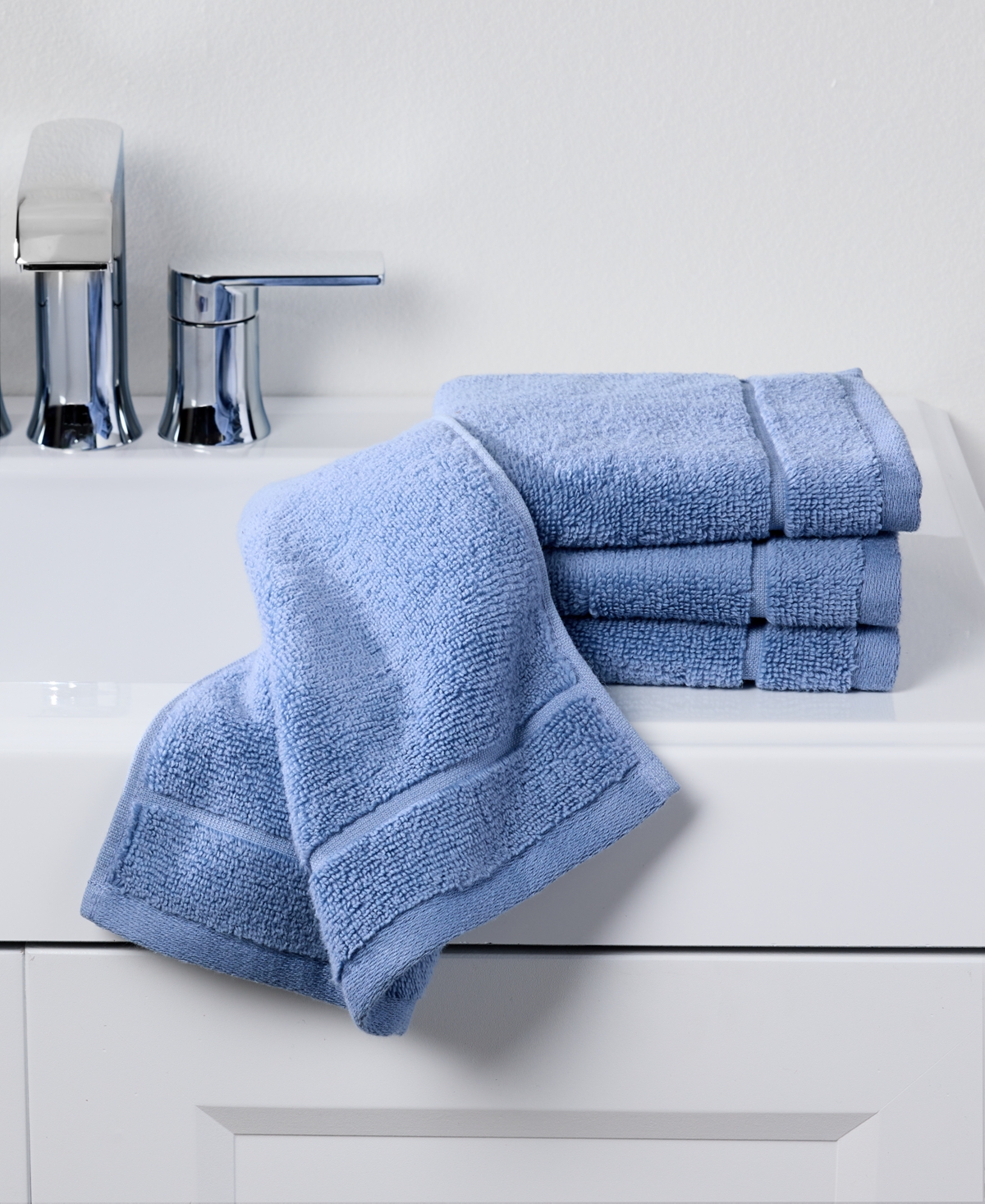 Arch Studio Quick Dry Bath Towel, 30" X 56", Exclusively At Macy's In Chambray
