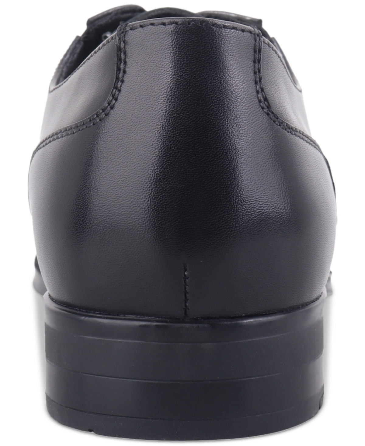 Alfani Men's Flynne Alfa-tech Perforated Leather Dress Shoes, Exclusively At Macy's In Black Leather