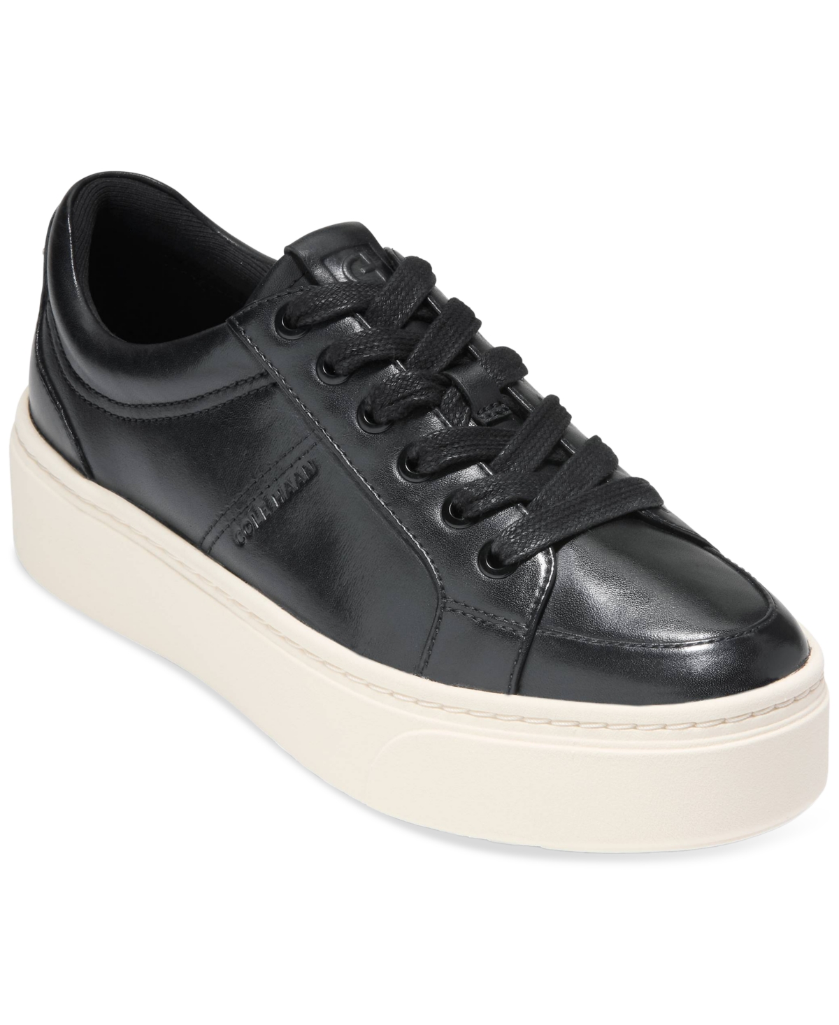 Cole Haan Grandpro Max Platform Sneaker In Black,ivory