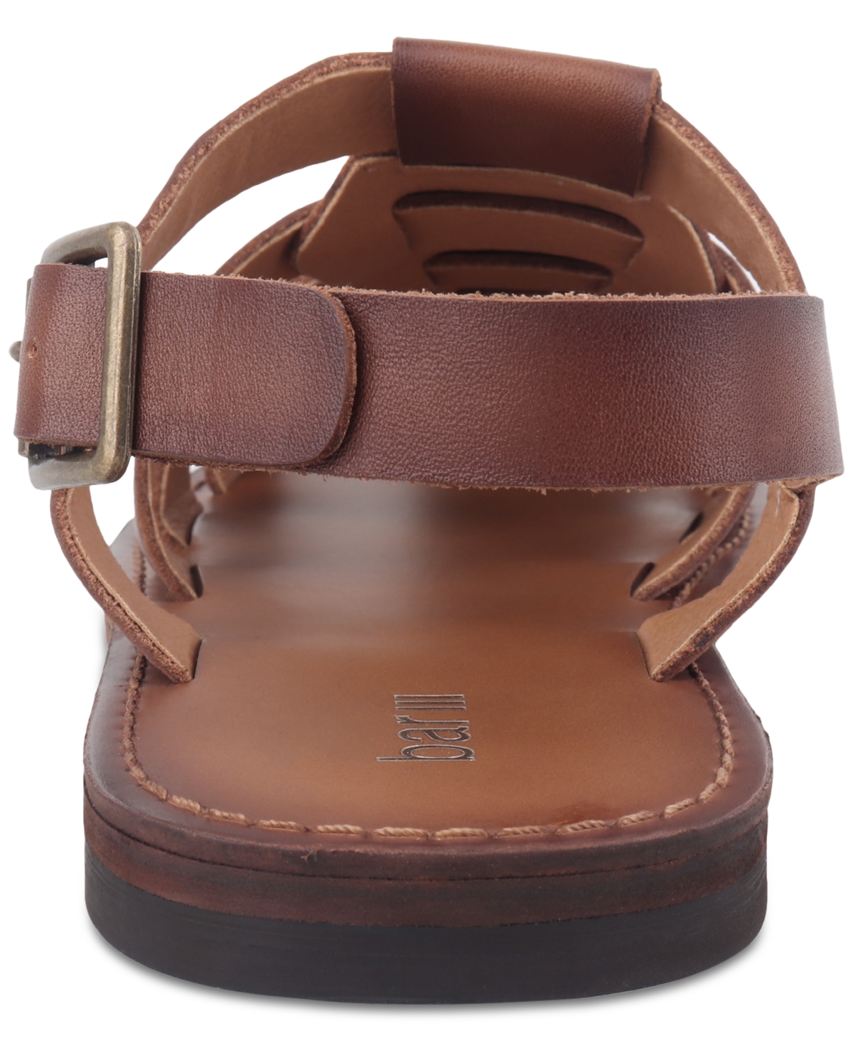 Bar Iii Men's Palmerr Leather Fisherman Sandals, Exclusively At Macy's In Burnt Copper Leather
