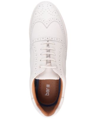 Men's Baronn Leather Lace-Up Wingtip Sneakers, Exclusively at Macy's 