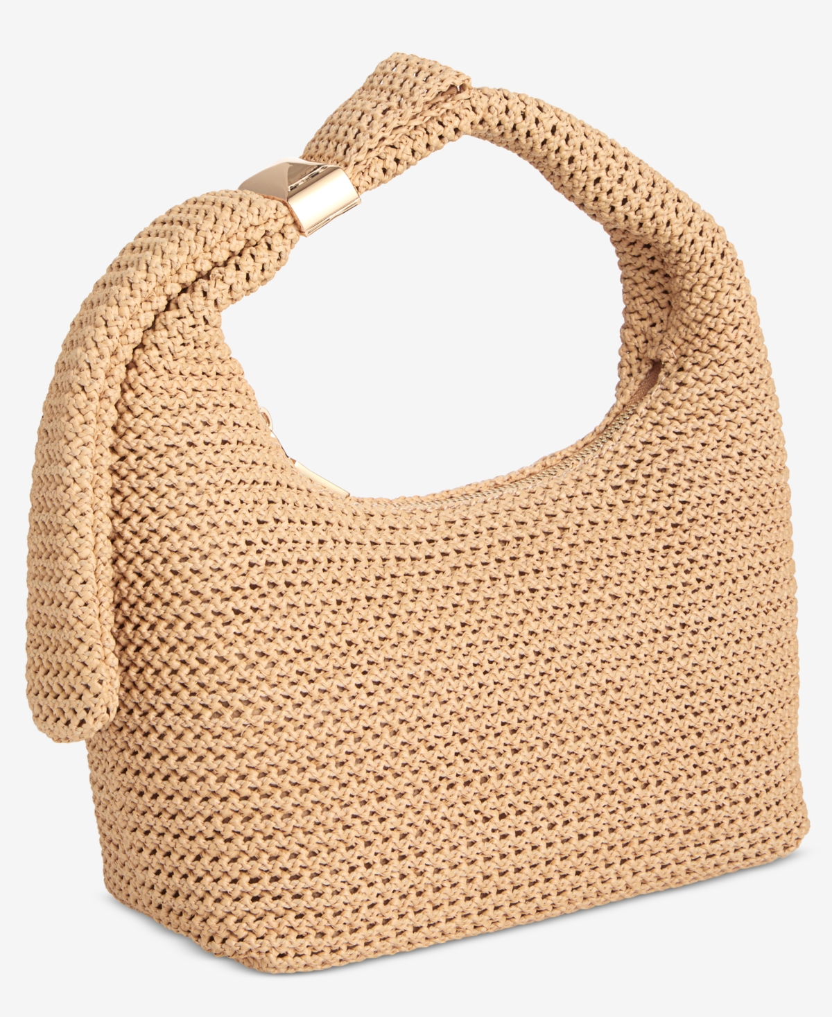INC INTERNATIONAL CONCEPTS STAHCY SMALL STRAW HOBO BAG, EXCLUSIVELY AT MACY'S 